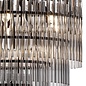 Allora - Bronze and Smoked Glass Rods Chandelier - Large