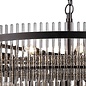 Allora - Bronze and Smoked Glass Rods Chandelier - Large