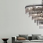 Allora - Bronze and Smoked Glass Rods Chandelier - Large
