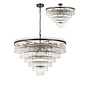 Allora - Bronze and Clear Glass Rods Chandelier - Large