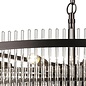 Allora - Bronze and Clear Glass Rods Chandelier - Large