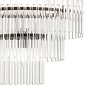 Allora - Bronze and Clear Glass Rods Chandelier - Large