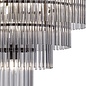 Allora - Bronze and Smoked Glass Rods Chandelier - Medium