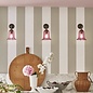 Ebba - Pink Glass and Antique Brass Wall Light - David Hunt