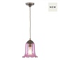 Ebba - Pink Glass and Antique Brass Pendant - David Hunt