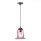 Ebba - Pink Glass and Antique Brass Pendant - David Hunt
