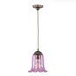 Ebba - Pink Glass and Antique Brass Pendant - David Hunt