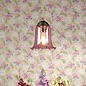 Ebba - Pink Glass and Antique Brass Pendant - David Hunt