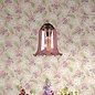 Ebba - Pink Glass and Antique Brass Pendant - David Hunt