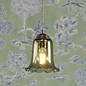 Ebba - Green Glass and Antique Brass Pendant - David Hunt