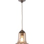 Ebba - Amber Glass and Antique Brass Pendant - David Hunt