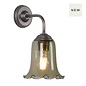 Ebba - Green Glass and Antique Brass Wall Light - David Hunt