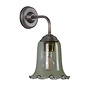 Ebba - Green Glass and Antique Brass Wall Light - David Hunt