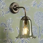 Ebba - Green Glass and Antique Brass Wall Light - David Hunt