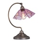 Ethel - Pink Glass and Antique Brass Table Lamp - David Hunt