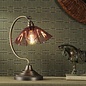 Ethel - Pink Glass and Antique Brass Table Lamp - David Hunt