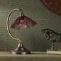 Ethel - Pink Glass and Antique Brass Table Lamp - David Hunt