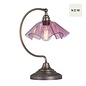 Ethel - Pink Glass and Antique Brass Table Lamp - David Hunt