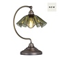 Ethel - Green Glass and Antique Brass Table Lamp - David Hunt