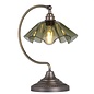 Ethel - Green Glass and Antique Brass Table Lamp - David Hunt