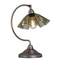 Ethel - Green Glass and Antique Brass Table Lamp - David Hunt