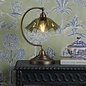 Ethel - Green Glass and Antique Brass Table Lamp - David Hunt