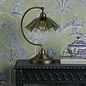 Ethel - Green Glass and Antique Brass Table Lamp - David Hunt