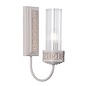Plato - Ribbed Glass Wall Light in Hand-Brushed Cream & Gold - David Hunt
