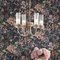 Plato - 4 Light Ribbed Glass Ceiling Pendant in Hand-Brushed Cream & Gold - David Hunt