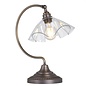 Ethel - Clear Glass and Antique Brass Table Lamp - David Hunt