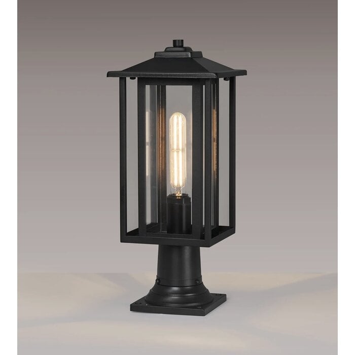 Nova - Outdoor Post Lamp Light - Satin Black
