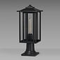 Nova - Outdoor Post Lamp Light - Satin Black