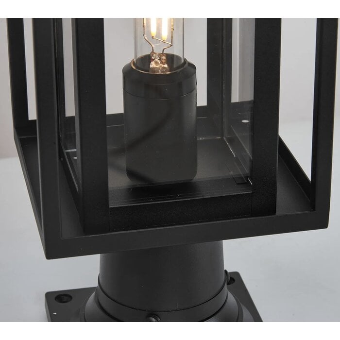 Nova - Outdoor Post Lamp Light - Satin Black