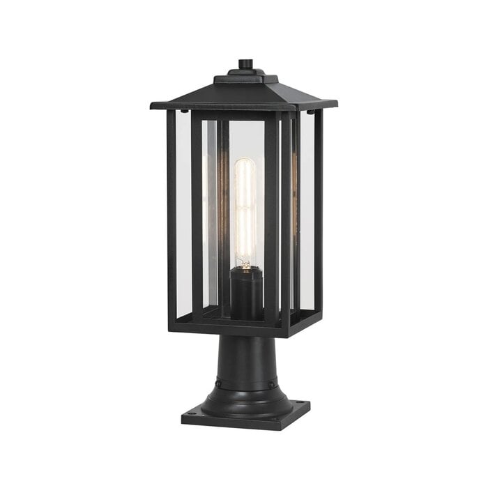 Nova - Outdoor Post Lamp Light - Satin Black