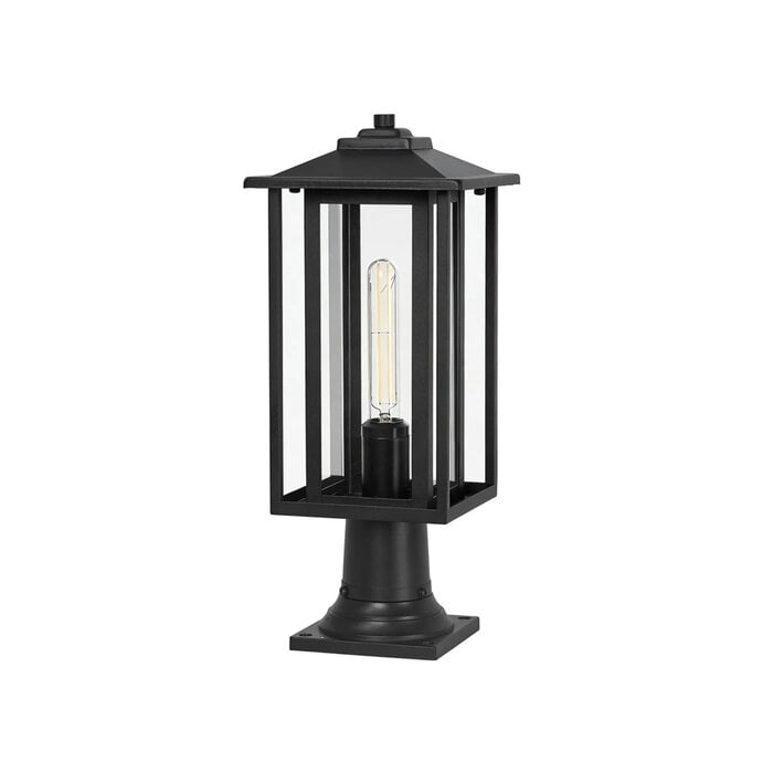 Nova - Outdoor Post Lamp Light - Satin Black