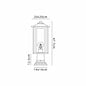 Nova - Outdoor Post Lamp Light - Satin Black