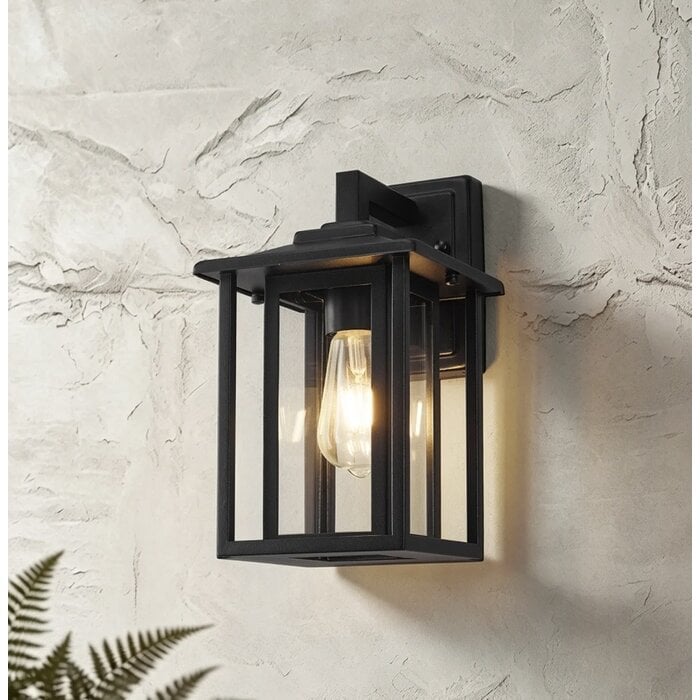 Nova - Outdoor Wall Light in Satin Black - Small