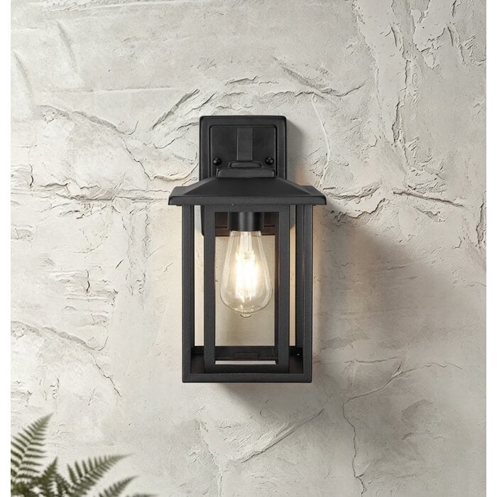 Nova - Outdoor Wall Light in Satin Black - Small