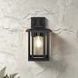 Nova - Outdoor Wall Light in Satin Black - Small