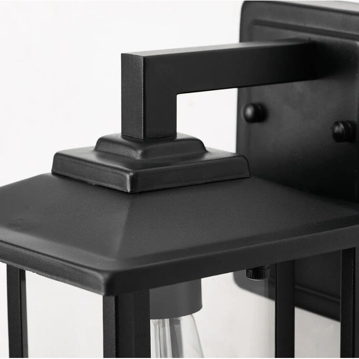 Nova - Outdoor Wall Light in Satin Black - Small
