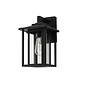 Nova - Outdoor Wall Light in Satin Black - Small