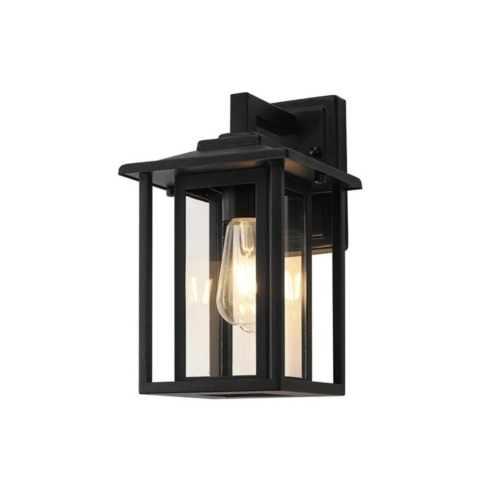 Nova - Outdoor Wall Light in Satin Black - Small