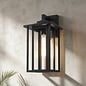 Nova - Outdoor Wall Light in Satin Black - Medium