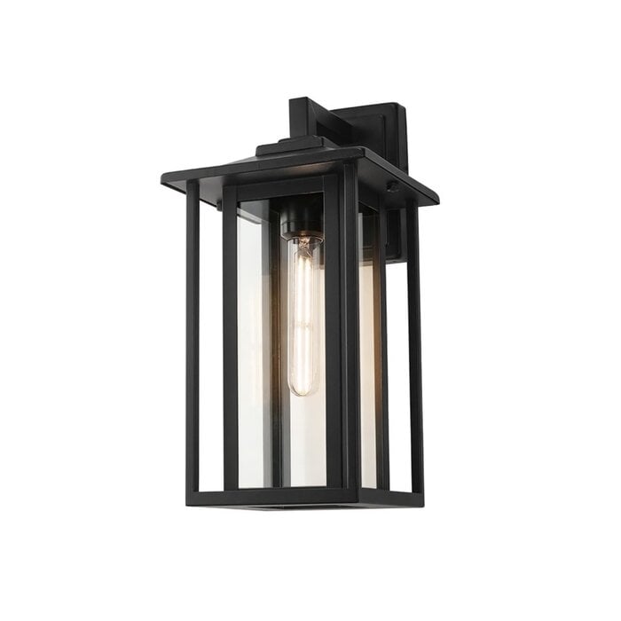Nova - Outdoor Wall Light in Satin Black - Medium