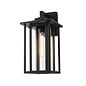 Nova - Outdoor Wall Light in Satin Black - Medium