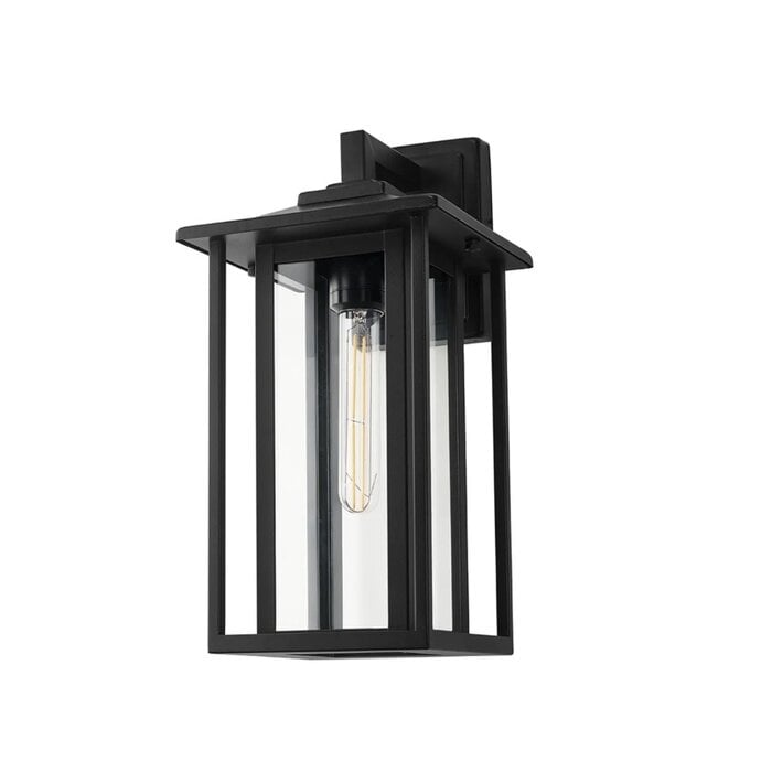 Nova - Outdoor Wall Light in Satin Black - Medium