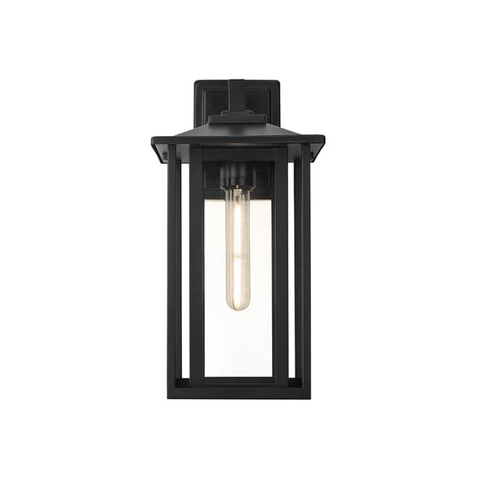 Nova - Outdoor Wall Light in Satin Black - Medium