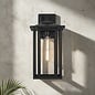 Nova - Outdoor Wall Light in Satin Black - Medium
