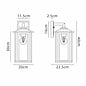 Nova - Outdoor Wall Light in Satin Black - Medium