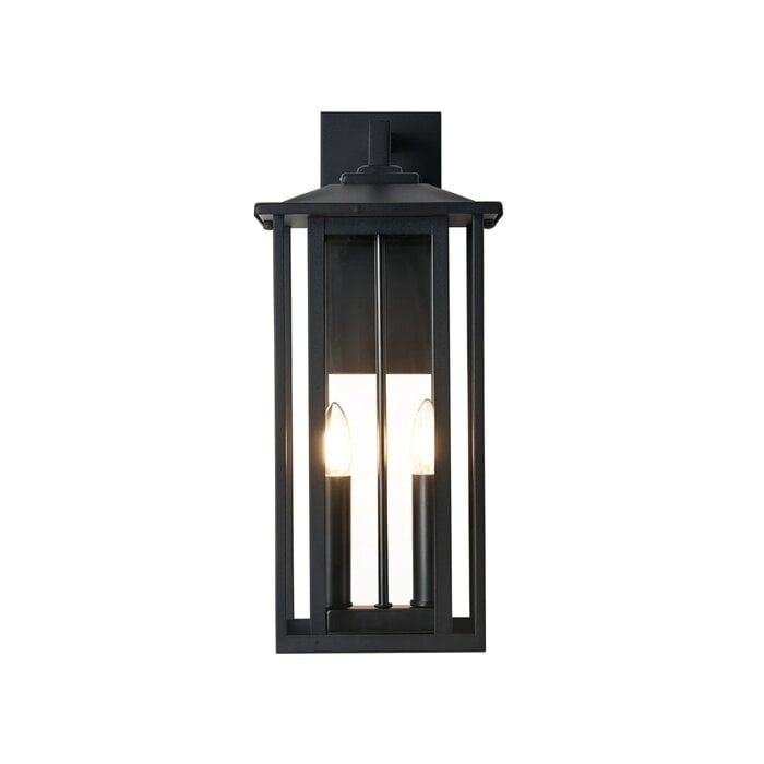 Nova - Outdoor Wall Light in Satin Black - Large